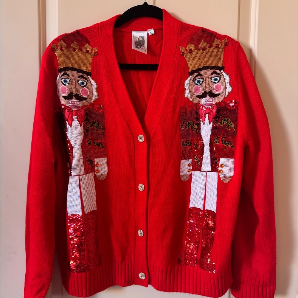 Queen of sparkles nutcracker sweater